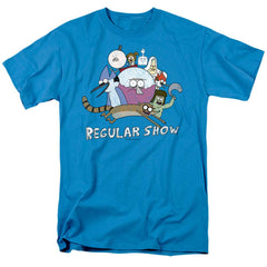 The Regular Show Surrounding Benson Men's 18/1 Cotton Short-Sleeve T-Shirt