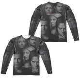 The Vampire Diaries In The Woods (Front/Back Print) Men's Regular Fit Polyester Long-Sleeve T-Shirt