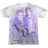 The Vampire Diaries Stefan And Damon Men's Regular Fit Poly Cotton Short-Sleeve T-Shirt