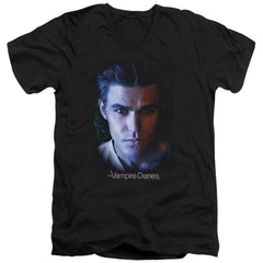 The Vampire Diaries Stefan Men's 30/1 Cotton Slim V-Neck T-Shirt
