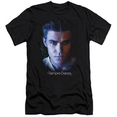 The Vampire Diaries Stefan Men's Ultra-Soft 30/1 Cotton Slim Short-Sleeve T-Shirt