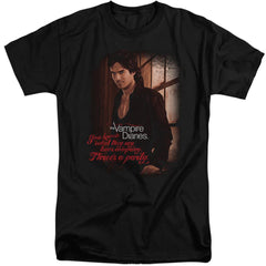 The Vampire Diaries Threes A Party Men's 18/1 Tall Cotton Short-Sleeve T-Shirt