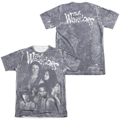 The Warriors Moody Streets (Front/Back Print) Men's Regular Fit Poly Cotton Short-Sleeve T-Shirt