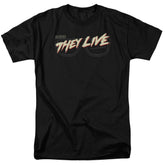 They Live Glasses Logo Men's 18/1 Cotton Short-Sleeve T-Shirt