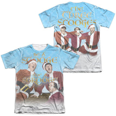 Three Stooges Be A Stooge (Front/Back Print) Men's Regular Fit Poly Cotton Short-Sleeve T-Shirt