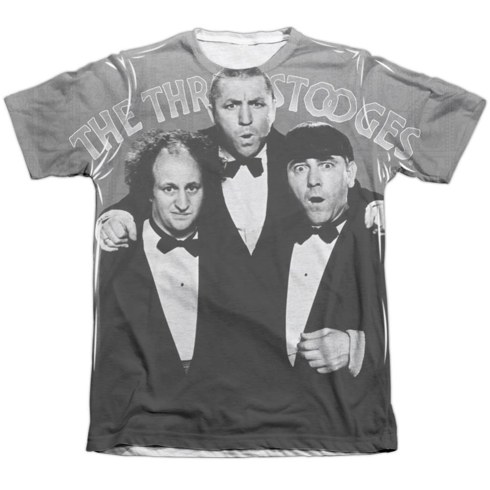 Three Stooges Classy Fellas Men's Regular Fit Poly Cotton Short-Sleeve T-Shirt