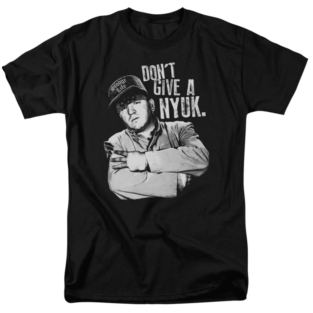 Three Stooges Give A Nyuk Men's 18/1 Cotton Short-Sleeve T-Shirt