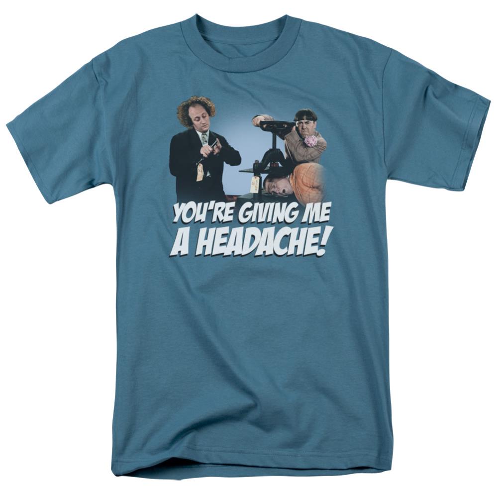Three Stooges Headache Men's 18/1 Cotton Short-Sleeve T-Shirt