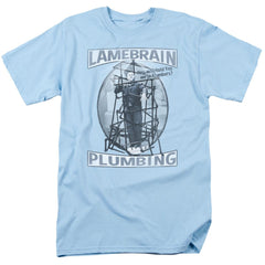 Three Stooges Lamebrain Plumbing Men's 18/1 Cotton Short-Sleeve T-Shirt