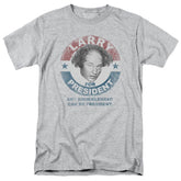 Three Stooges Larry For President Men's 18/1 Cotton Short-Sleeve T-Shirt
