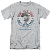 Three Stooges Moe For President Men's 18/1 Cotton Short-Sleeve T-Shirt