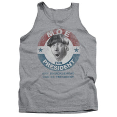 Three Stooges Moe For President Men's 18/1 Cotton Tank Top