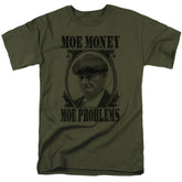 Three Stooges Moe Money Men's 18/1 Cotton Short-Sleeve T-Shirt