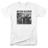 Three Stooges Never Scared Men's 18/1 Cotton Short-Sleeve T-Shirt