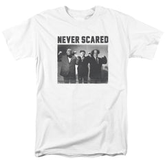 Three Stooges Never Scared Men's 18/1 Cotton Short-Sleeve T-Shirt