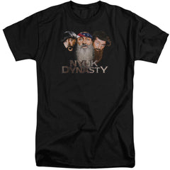 Three Stooges Nyuk Dynasty 2 Men's 18/1 Tall Cotton Short-Sleeve T-Shirt