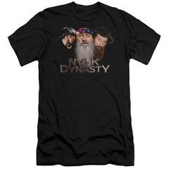 Three Stooges Nyuk Dynasty 2 Men's Ultra-Soft 30/1 Cotton Slim Short-Sleeve T-Shirt