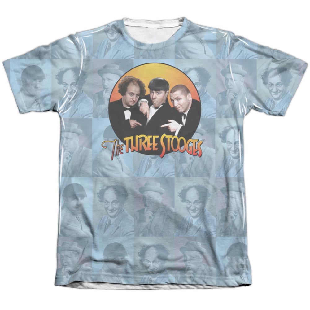 Three Stooges Portraits Men's Regular Fit Poly Cotton Short-Sleeve T-Shirt