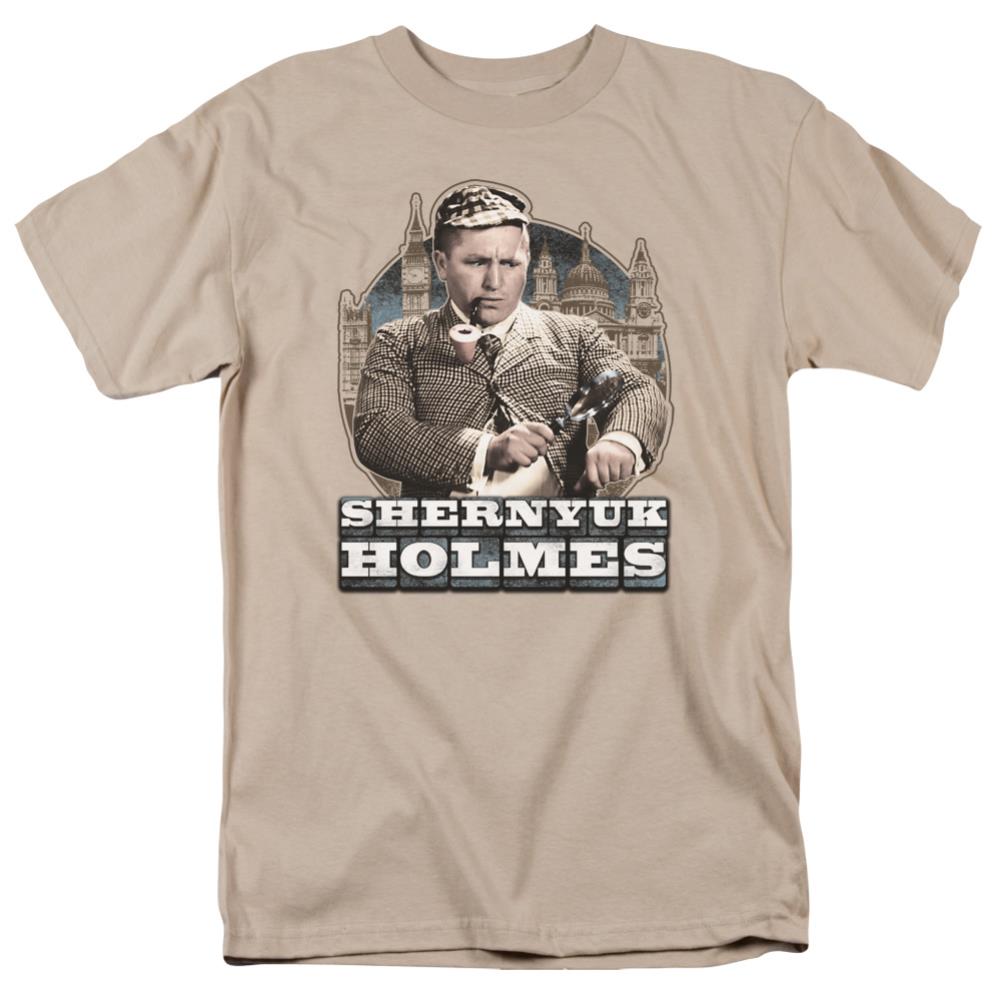 Three Stooges Shernyuk Holmes Men's 18/1 Cotton Short-Sleeve T-Shirt