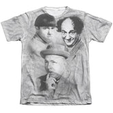 Three Stooges Signature Men's Regular Fit Poly Cotton Short-Sleeve T-Shirt