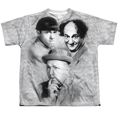 Three Stooges Signature Youth Regular Fit Poly Short-Sleeve T-Shirt