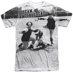 Three Stooges Team Knucklehead Men's Regular Fit Polyester Short-Sleeve T-Shirt