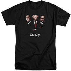 Three Stooges Wiseguys Men's 18/1 Tall Cotton Short-Sleeve T-Shirt