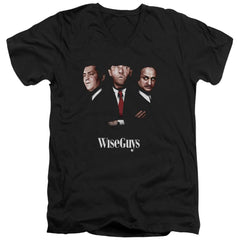 Three Stooges Wiseguys Men's 30/1 Cotton Slim V-Neck T-Shirt