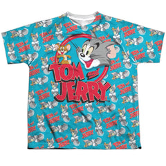 Tom And Jerry Double Trouble Youth Regular Fit Poly Short-Sleeve T-Shirt