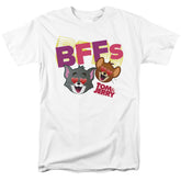 Tom And Jerry Movie Bffs Men's 18/1 Cotton Short-Sleeve T-Shirt
