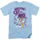 Tom And Jerry Movie Cat And Mouse Men's 18/1 Cotton Short-Sleeve T-Shirt