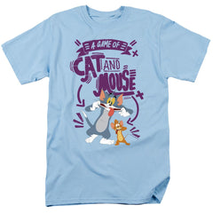 Tom And Jerry Movie Cat And Mouse Men's 18/1 Cotton Short-Sleeve T-Shirt