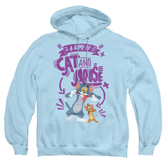 Tom And Jerry Movie Cat And Mouse Men's Pull-Over 75 25 Poly Hoodie