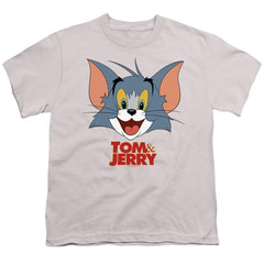 Tom And Jerry Movie Tom Head Youth 18/1 100% Cotton Short-Sleeve T-Shirt