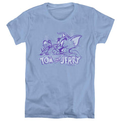 Tom And Jerry Sketchy Women's 18/1 Cotton Short-Sleeve T-Shirt