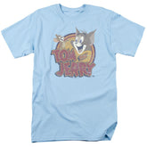 Tom And Jerry Water Damaged Men's 18/1 Cotton Short-Sleeve T-Shirt