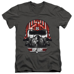 Top Gun Goose Helmet Men's 30/1 Cotton Slim V-Neck T-Shirt