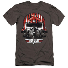Top Gun Goose Helmet Men's Ultra-Soft 30/1 Cotton Slim Short-Sleeve T-Shirt