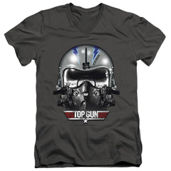 Top Gun Iceman Helmet Men's 30/1 Cotton Slim V-Neck T-Shirt