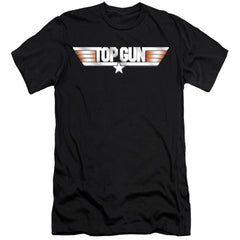 Top Gun Logo Men's Ultra-Soft 30/1 Cotton Slim Short-Sleeve T-Shirt