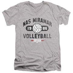 Top Gun Nas Miramar Volleyball Men's 30/1 Cotton Slim V-Neck T-Shirt