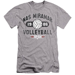 Top Gun Nas Miramar Volleyball Men's Ultra-Soft 30/1 Cotton Slim Short-Sleeve T-Shirt
