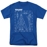 Top Gun Schematic Men's 18/1 Cotton Short-Sleeve T-Shirt
