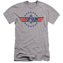 Top Gun Star Logo Men's Ultra-Soft 30/1 Cotton Slim Short-Sleeve T-Shirt