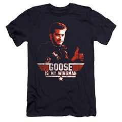 Top Gun Wingman Goose Men's Ultra-Soft 30/1 Cotton Slim Short-Sleeve T-Shirt