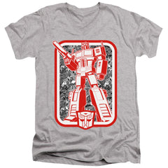Transformers Autobot Men's 30/1 Cotton Slim V-Neck T-Shirt