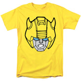 Transformers Bumblebee Head Men's 18/1 Cotton Short-Sleeve T-Shirt