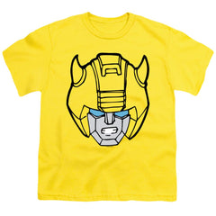Transformers Bumblebee Head Youth 18/1 100% Cotton Short-Sleeve T-Shirt