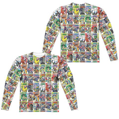 Transformers Cover Collage (Front/Back Print) Men's Regular Fit Polyester Long-Sleeve T-Shirt