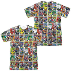Transformers Cover Collage (Front/Back Print) Men's Regular Fit Polyester Short-Sleeve T-Shirt